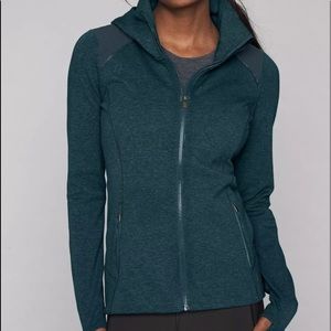 Athleta Teal Full-Zip Hoodie